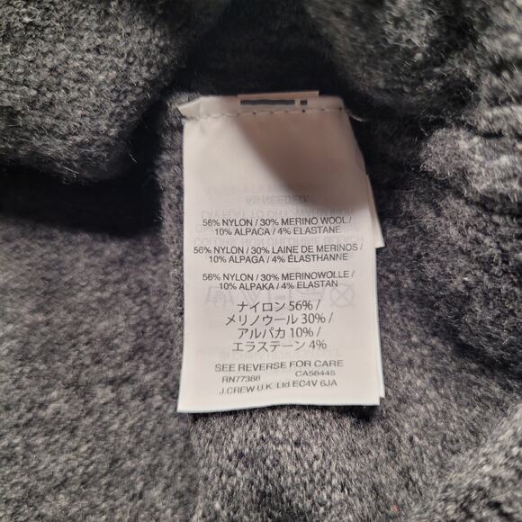 J. Crew Sweater XXS Gray Alpaca Wool Blend Yarn Soft Hi Low Casual Basic H3911 - Picture 4 of 7